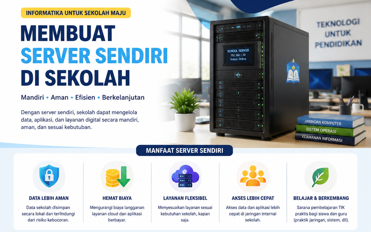 Membangun Server Mandiri di Sekolah: Langkah Menuju Transformasi Digital yang Lebih Aman dan Efisien