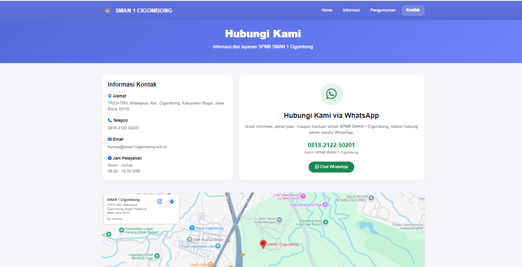 Screenshot aplikasi